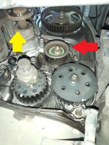 タイミングベルト取外